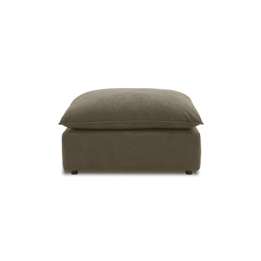 Cali Chocolate Brown Performance Velvet Ottoman - Default Variant