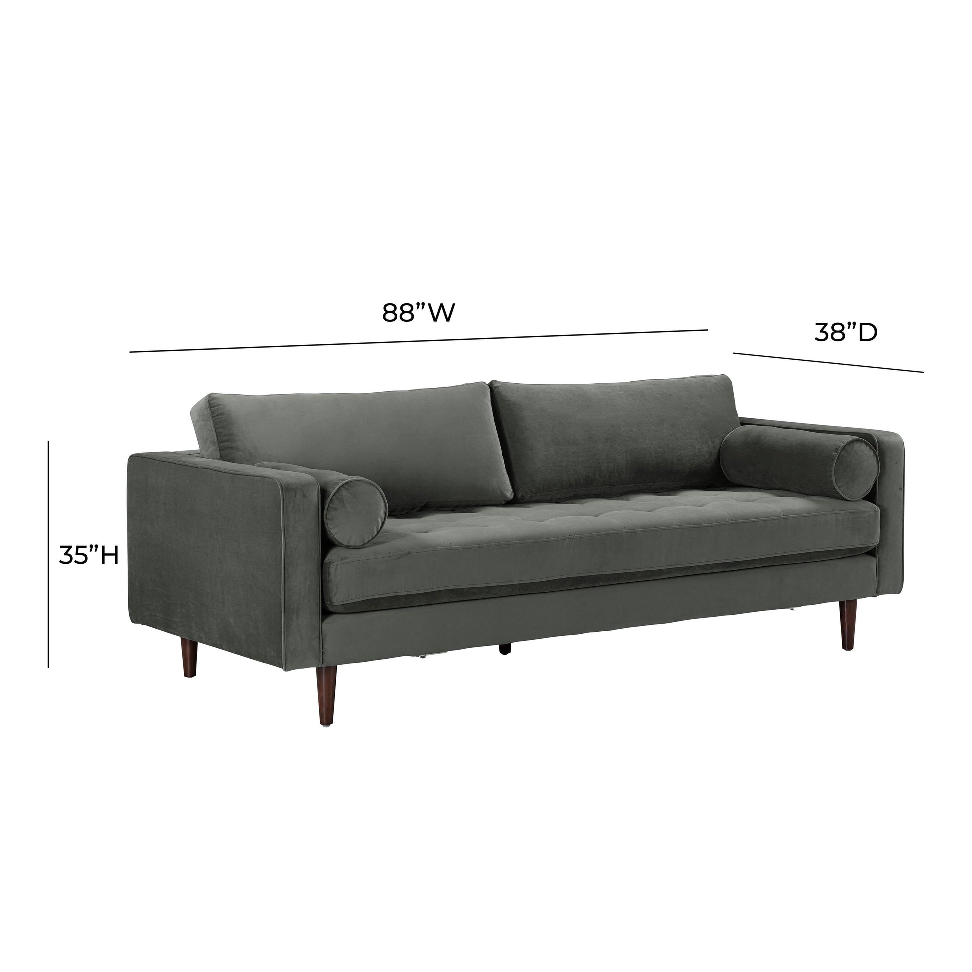 Cave 88" Performance Velvet Sofa