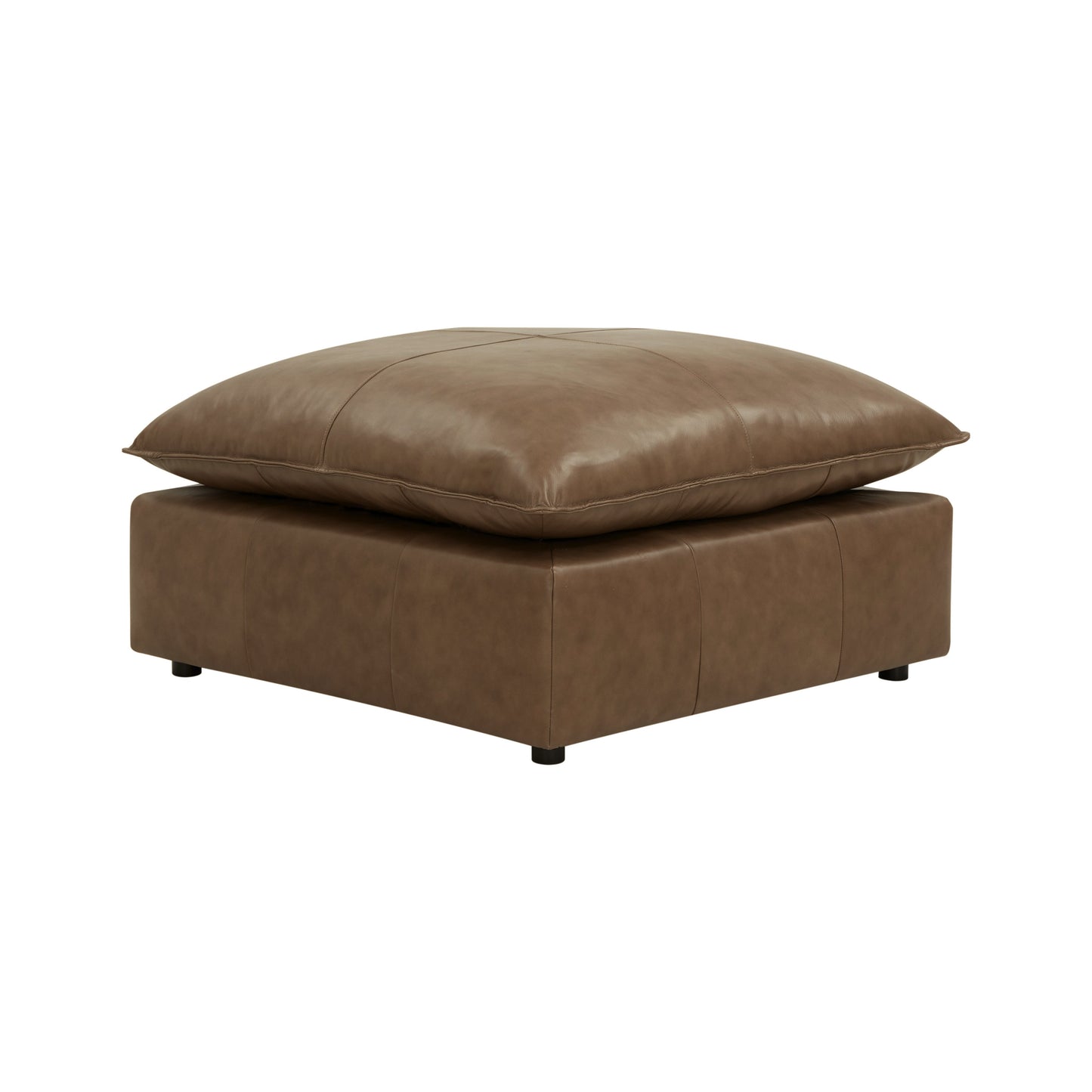 Cali Brown Leather Ottoman - Default Variant