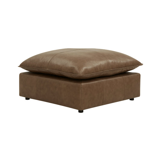 Cali Brown Leather Ottoman - Default Variant