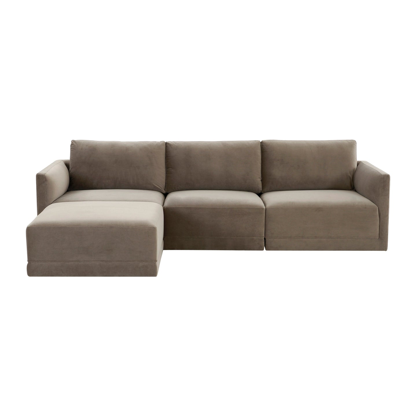 Willow 4-Piece Performance Velvet Modular Sectional