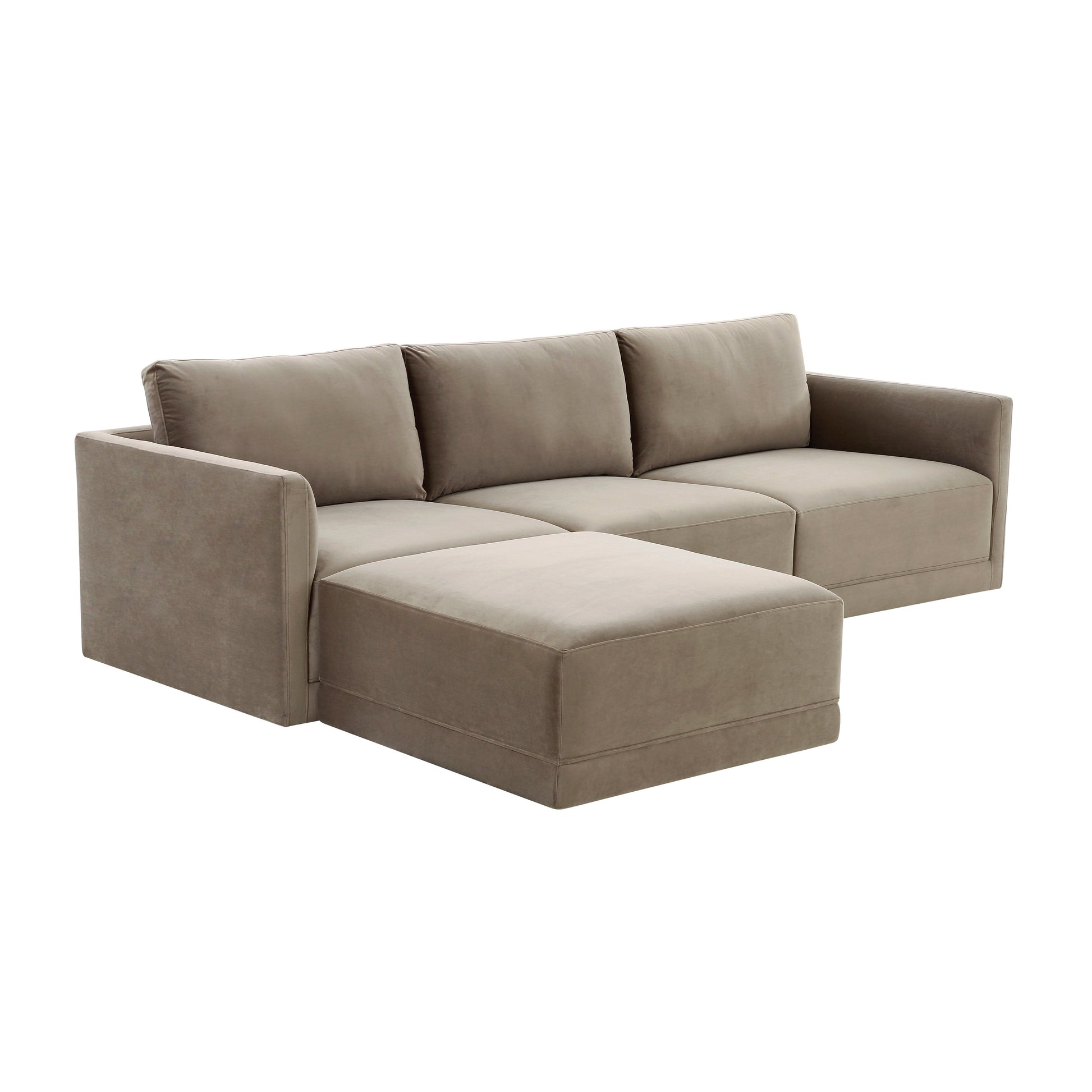 Willow 4-Piece Performance Velvet Modular Sectional