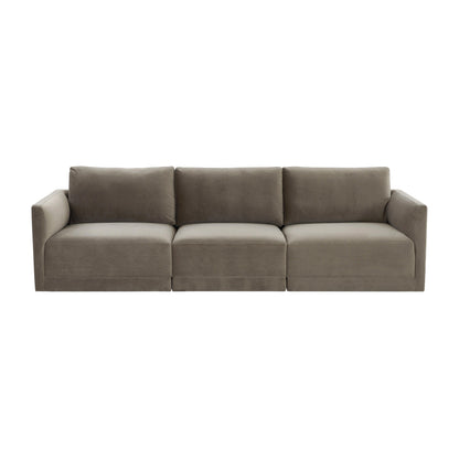 Willow 105" Performance Velvet Modular Sofa