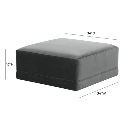 Willow Performance Velvet Modular Ottoman