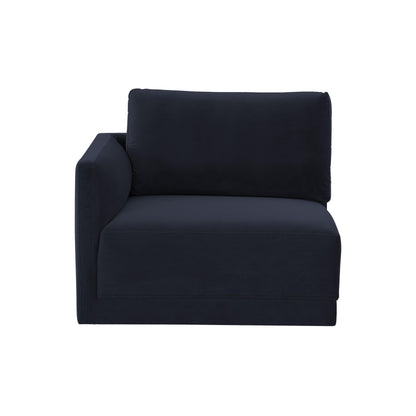 Willow Performance Velvet Modular LAF Corner Chair