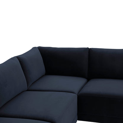 Willow 5-Piece Performance Velvet Modular L Sectional