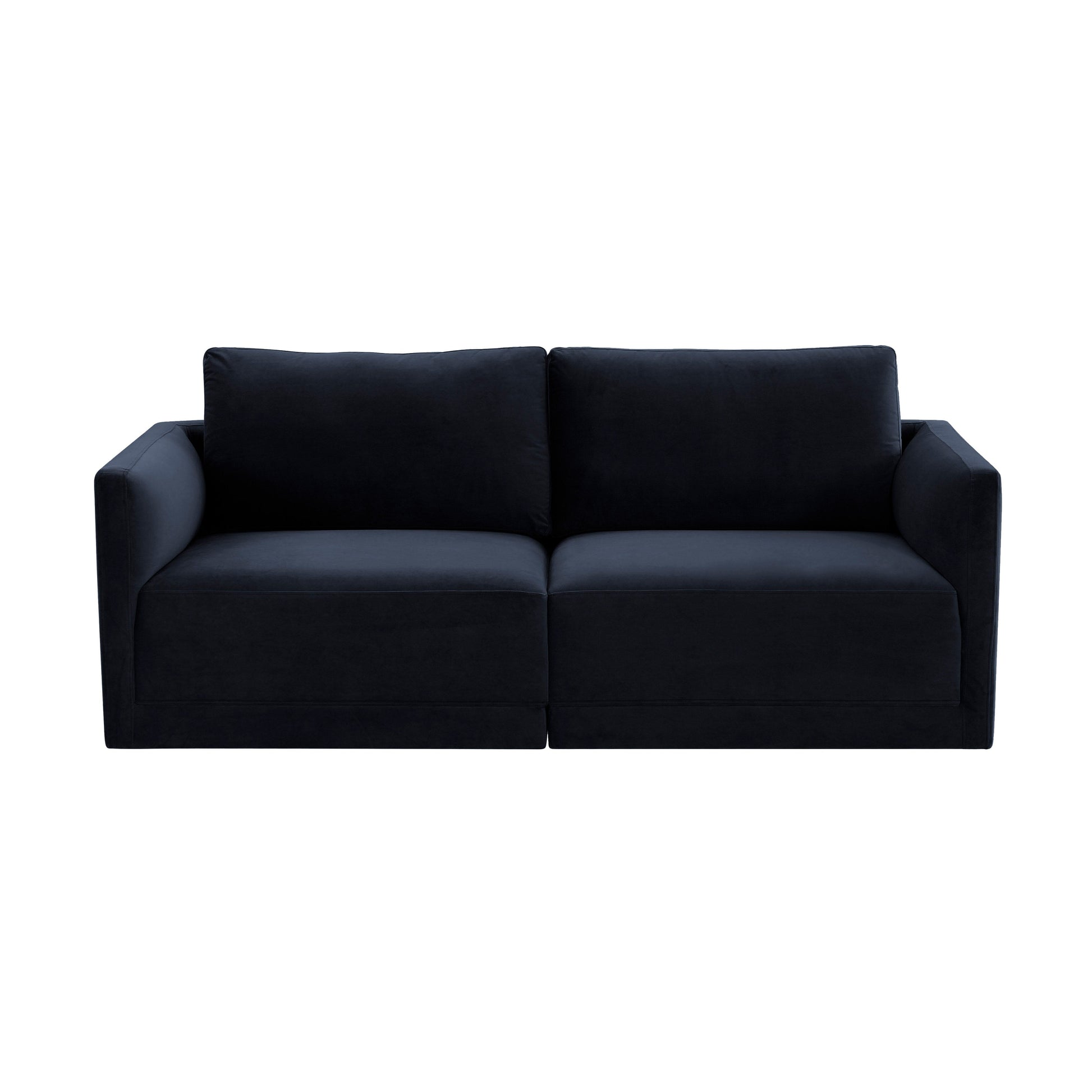 Willow 74" Performance Velvet Modular Loveseat