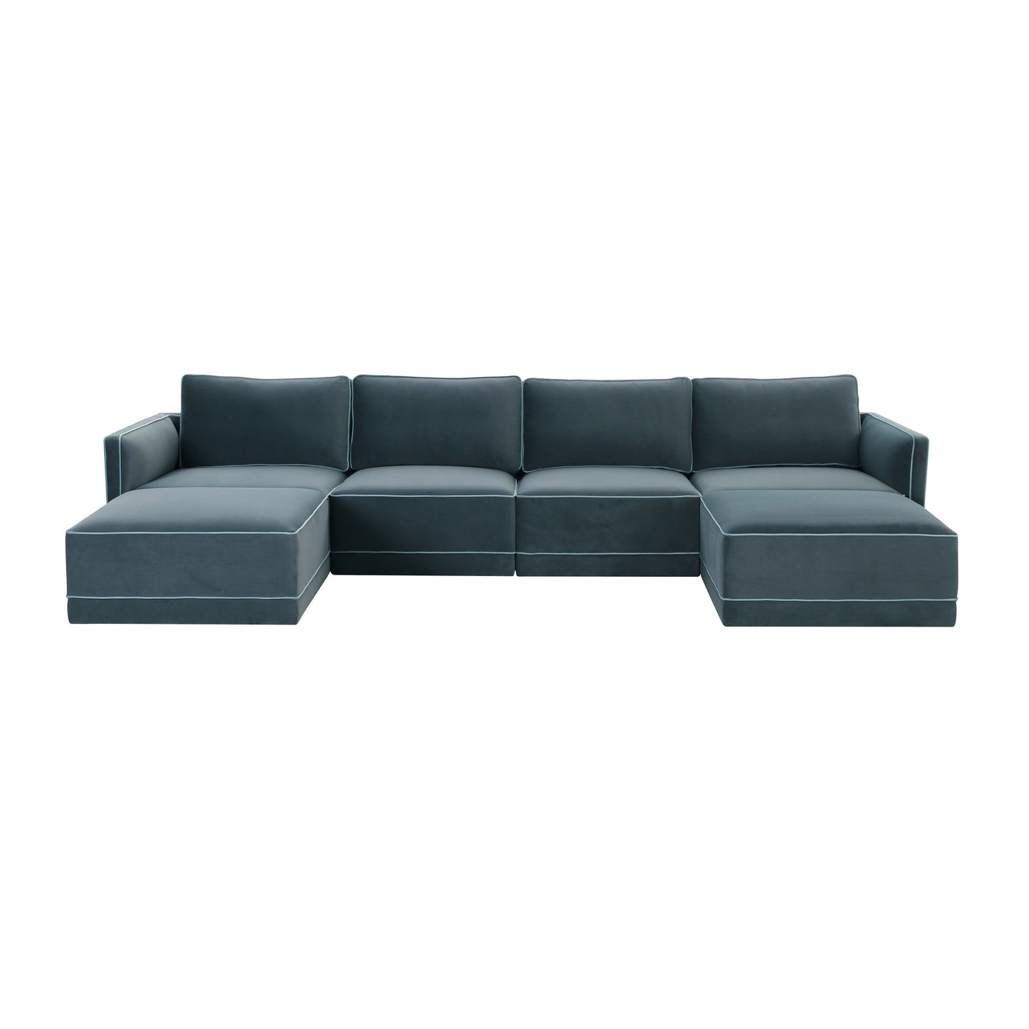 Willow 6-Piece Performance Velvet Modular U Sectional