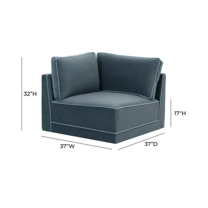 Willow Performance Velvet Modular Corner Chair