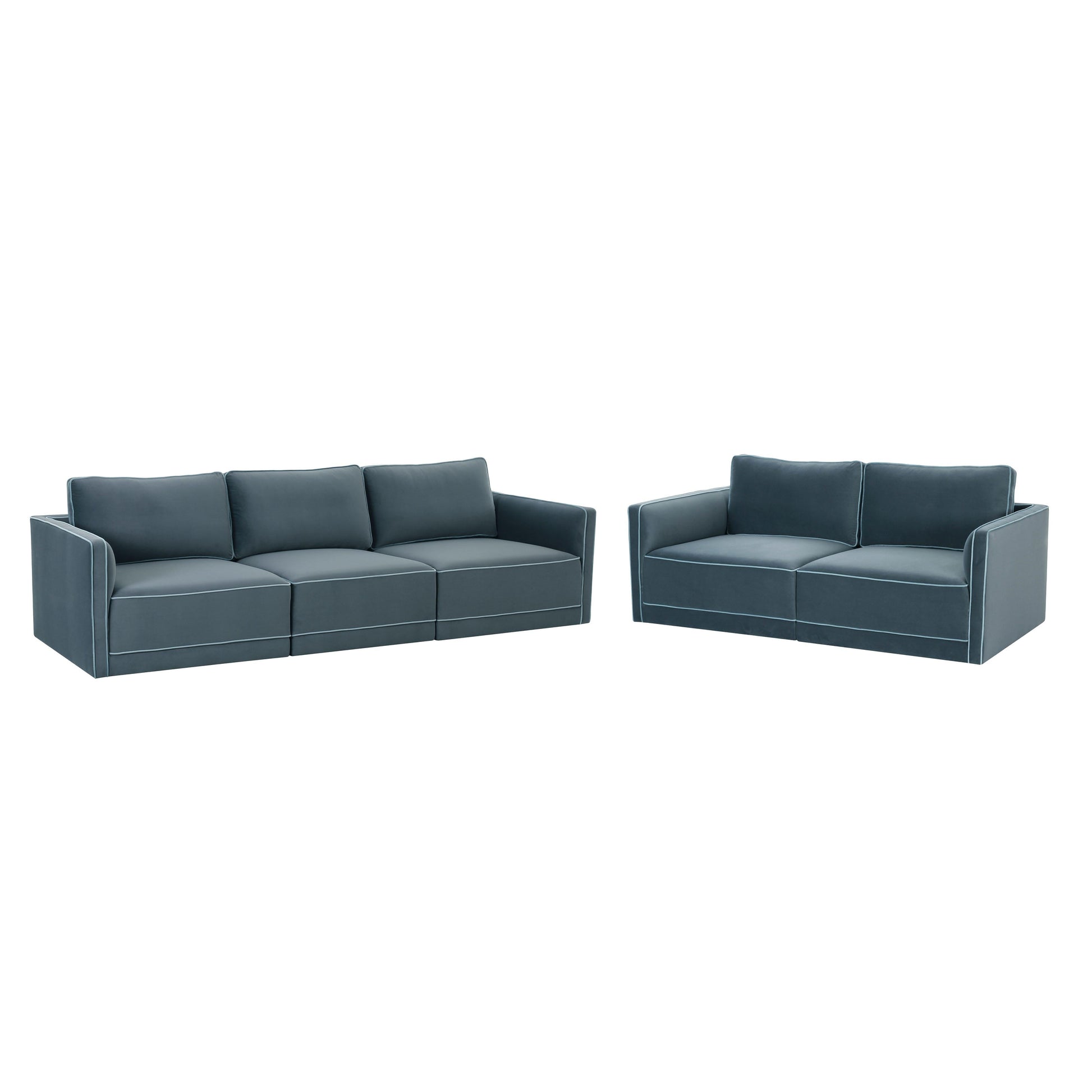 Willow 105" Performance Velvet Modular Sofa