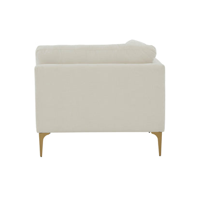 Serena Performance Velvet Modular Armless Chair