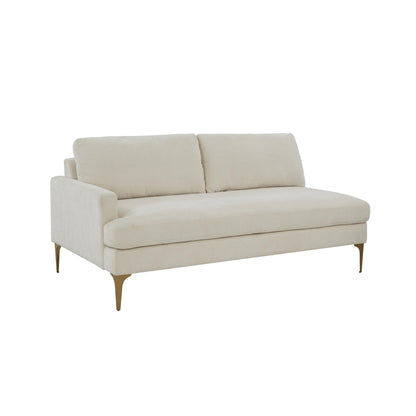 Serena 68" Performance Velvet Modular Loveseat