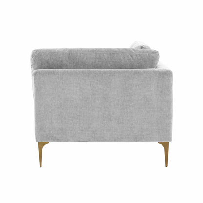 Serena Performance Velvet Modular Armless Chair