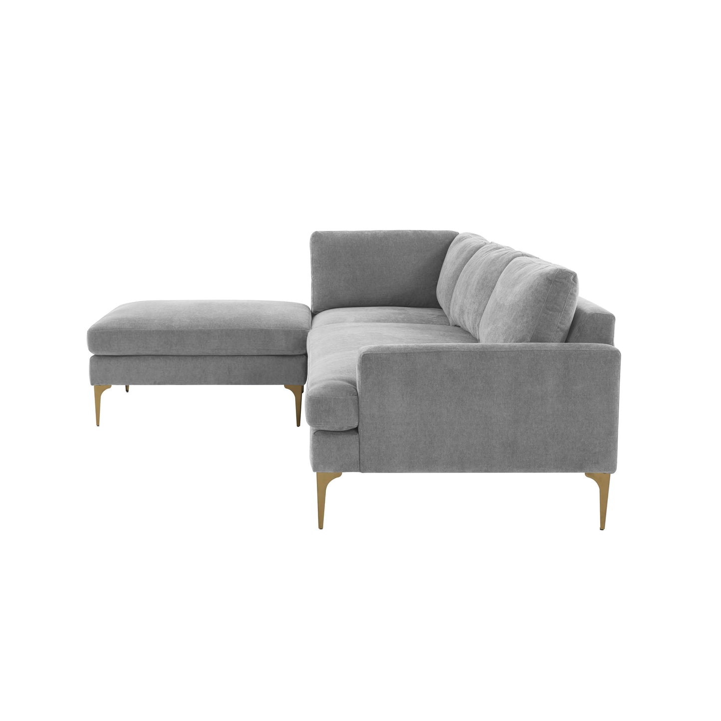 Serena 3-Piece Performance Velvet Chaise Sectional