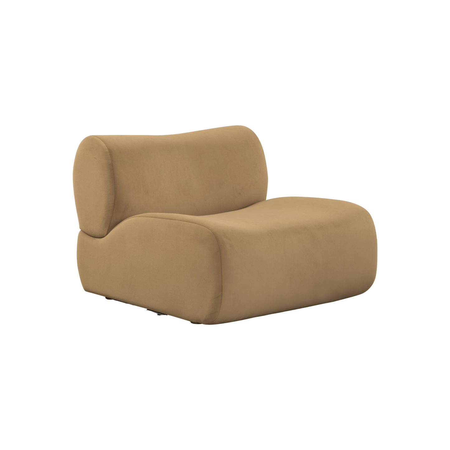 Zenith Latte Brown Performance Velvet Armless Chair - Default Variant