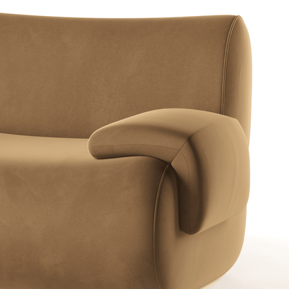 Zenith 5-Piece Latte Brown Performance Velvet Modular L-Sectional