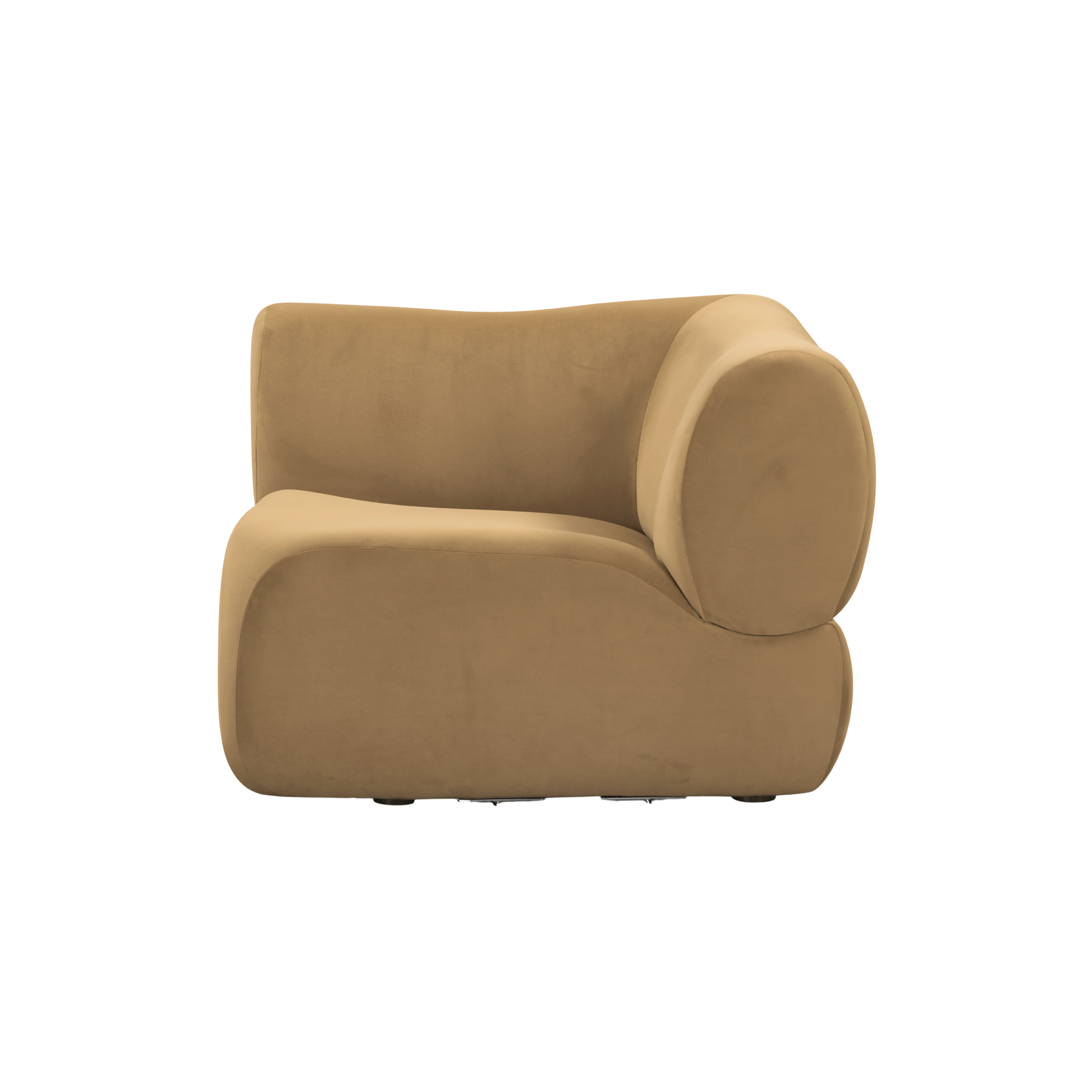 Zenith Latte Brown Performance Velvet Corner Wedge