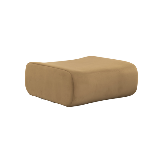 Zenith Latte Brown Performance Velvet Ottoman - Default Variant