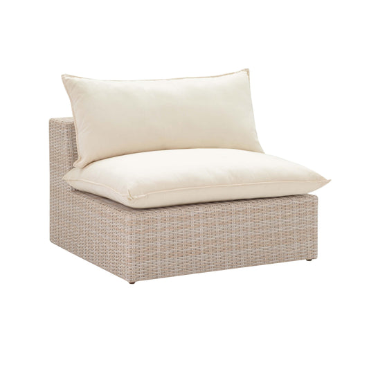 Cali Natural Wicker Outdoor Armless Chair - Default Variant
