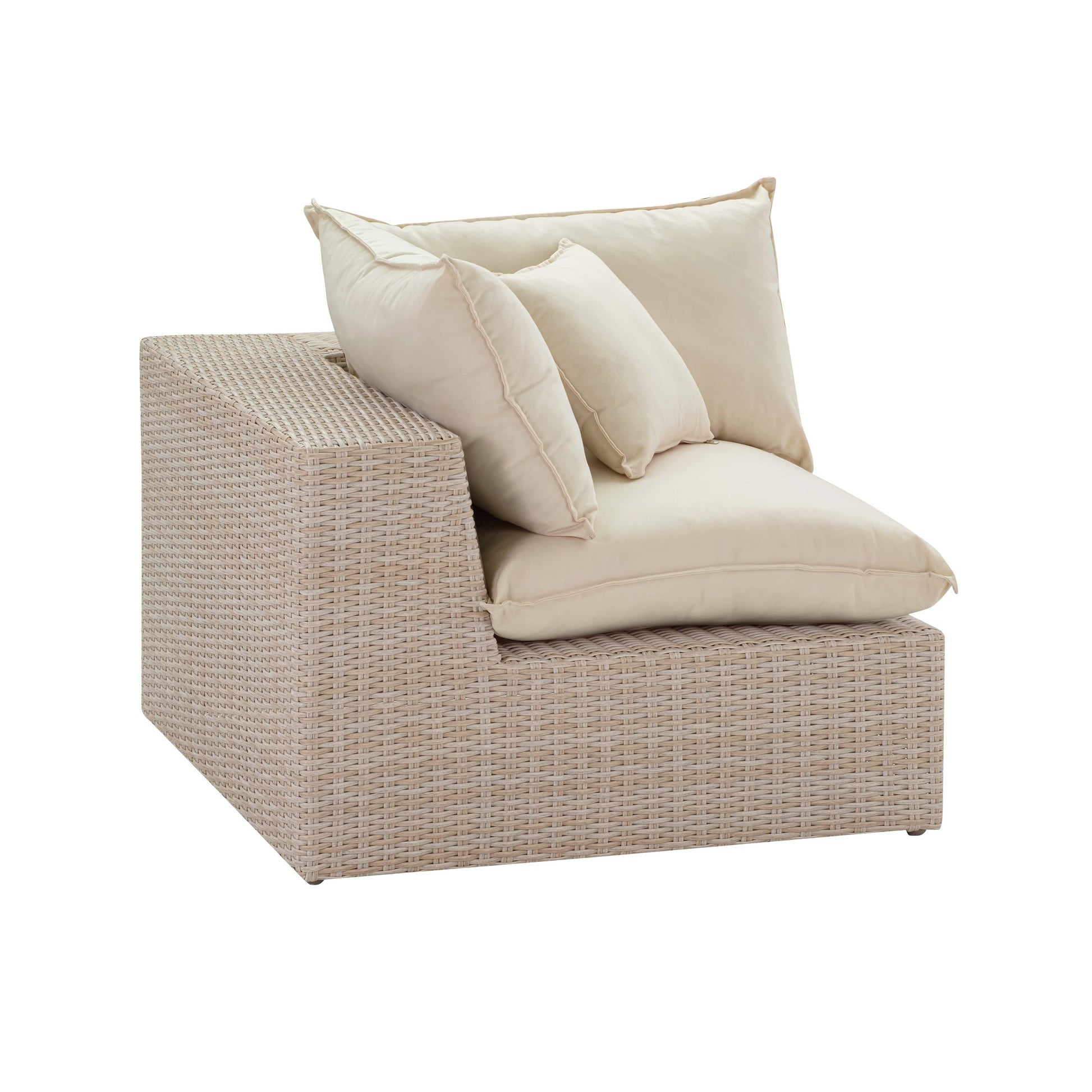 Cali Natural Wicker Outdoor Corner Chair - Default Variant