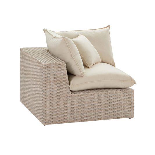 Cali Natural Wicker Outdoor Corner Chair - Default Variant