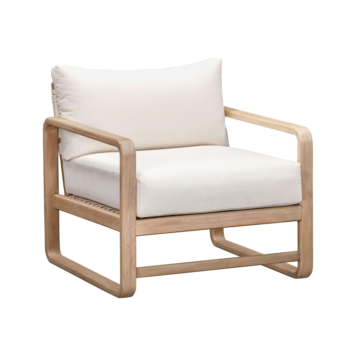 Palata Cream Performance Fabric Outdoor Accent Chair - Default Variant