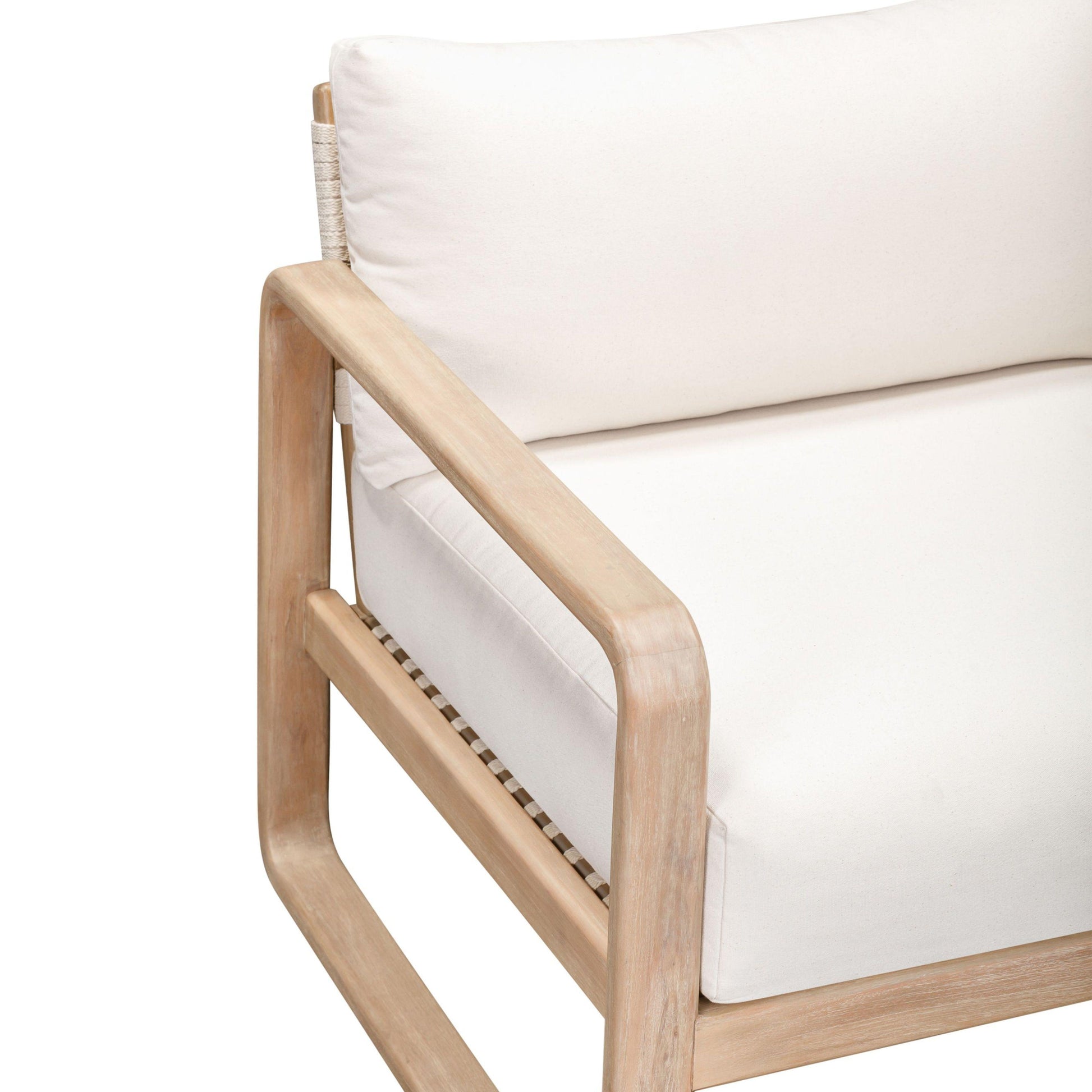 Palata 84" Cream Performance Fabric Outdoor Sofa