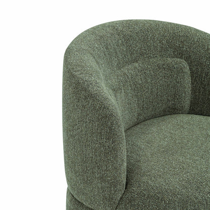 Massa Textured Performance Fabric Swivel Accent Chair