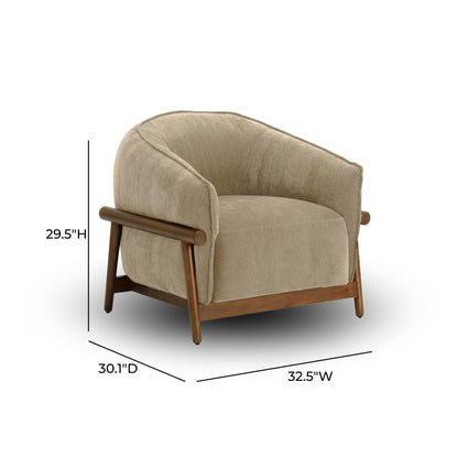 Piedmont Upcycled Contract-Grade Chenille Accent Chair