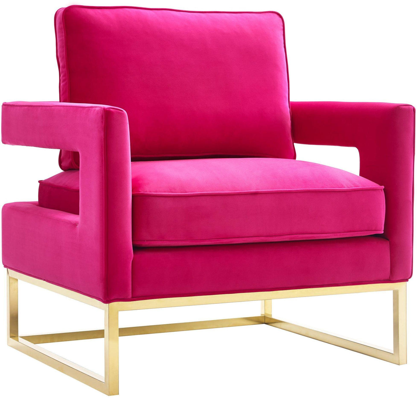 Avery Performance Velvet Accent Chair - Pink