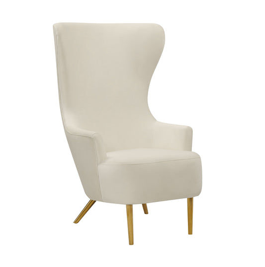 Julia Performance Velvet Wingback Accent Chair by Inspire Me! Home Decor