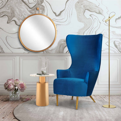 Julia Performance Velvet Wingback Accent Chair by Inspire Me! Home Decor