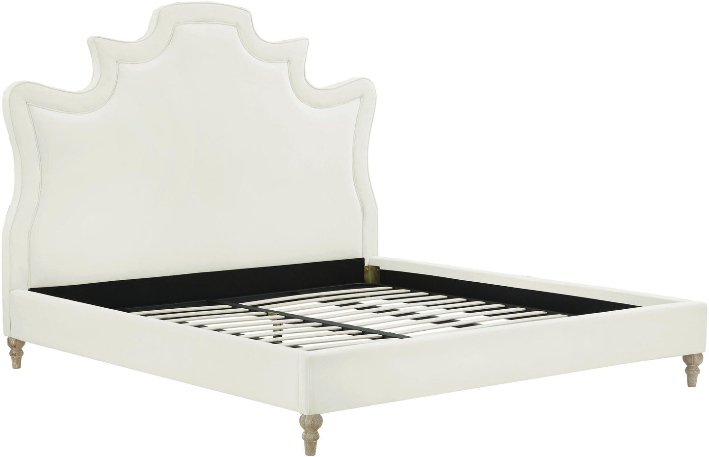 Serenity Cream Performance Velvet Bed