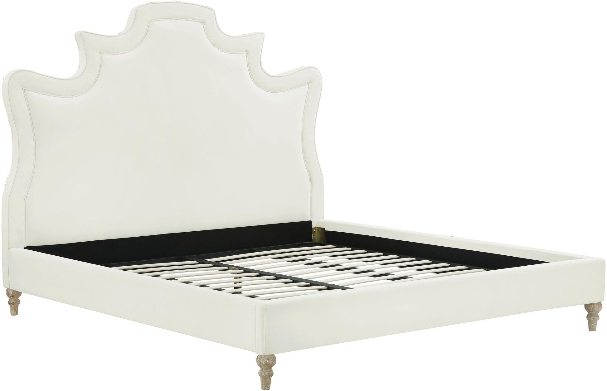 Serenity Cream Performance Velvet Bed