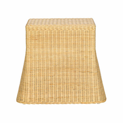 Pentra 25" Natural Rattan Nightstand With Drawer