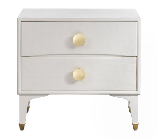 Divine 25" 2-Drawer Nightstand - White