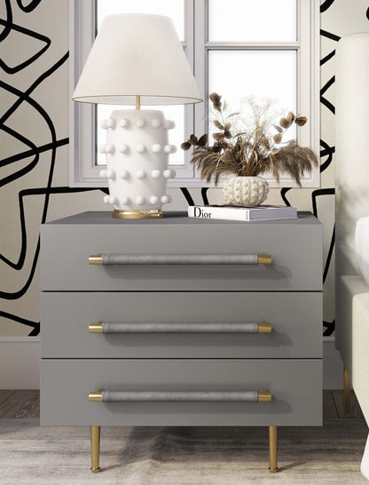 Trident 28" 3-Drawer Nightstand