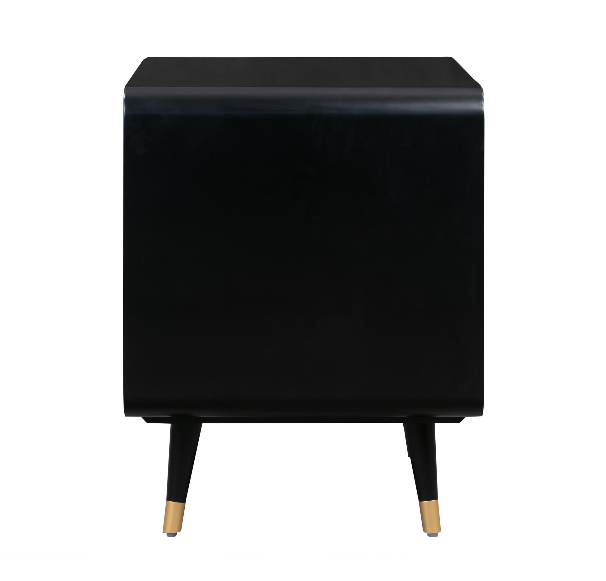 Christine 27" Black 2-Drawer Nightstand