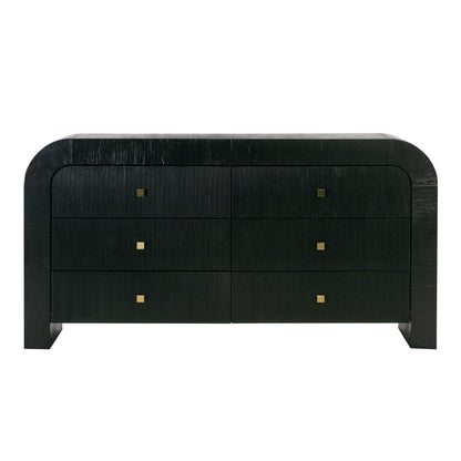 Hump 62" Arched 6-Drawer Dresser