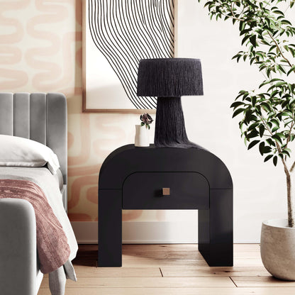Hump 26" Arched Nightstand With Drawer