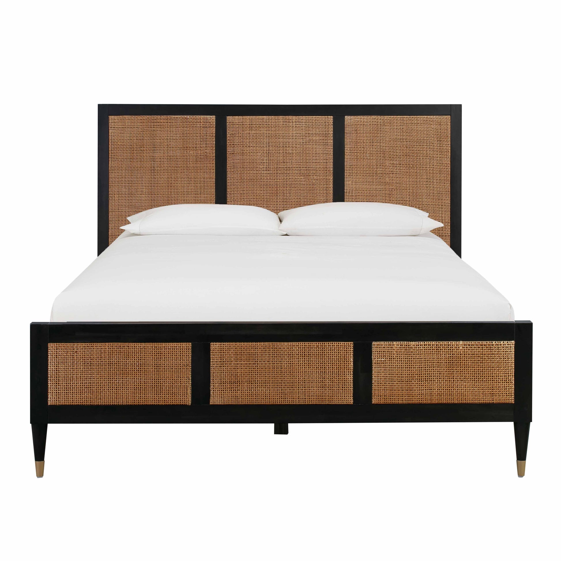 Sierra Wood &amp; Rattan Bed