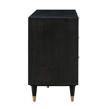 Sierra 60" Cane 6-Drawer Dresser