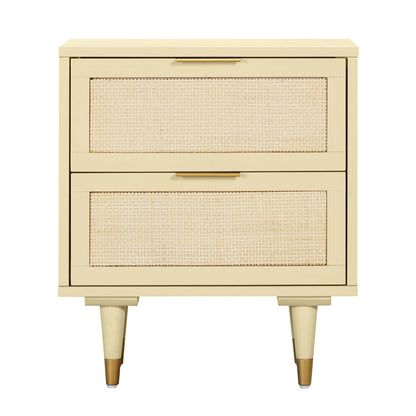 Sierra 22" Cane 2-Drawer Nightstand