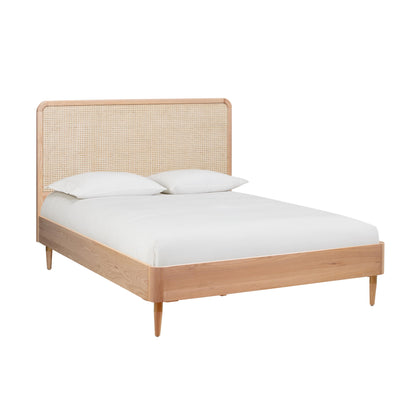 Carmen Natural Ash and Cane Bed - King