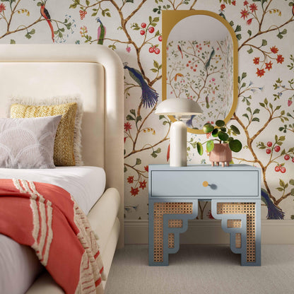 Suzie 26" Rattan Nightstand With Drawer