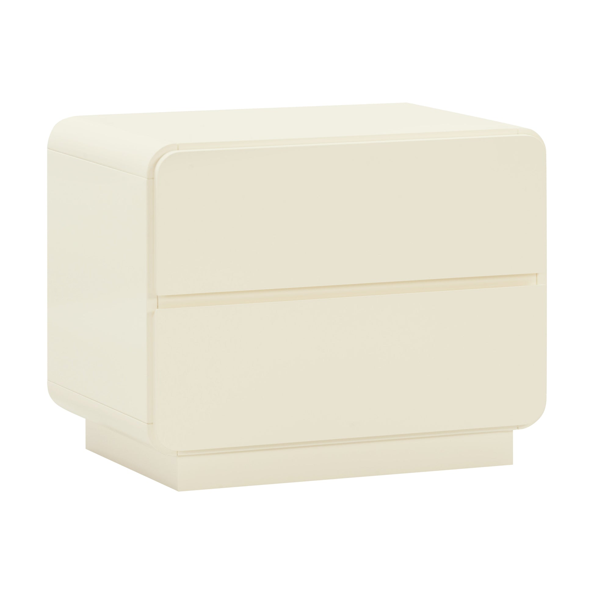 Sagura 28" 2-Drawer Nightstand - Cream