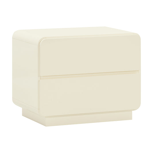 Sagura 28" 2-Drawer Nightstand - Cream