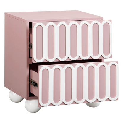Tori 23" Motif 2-Drawer Nightstand