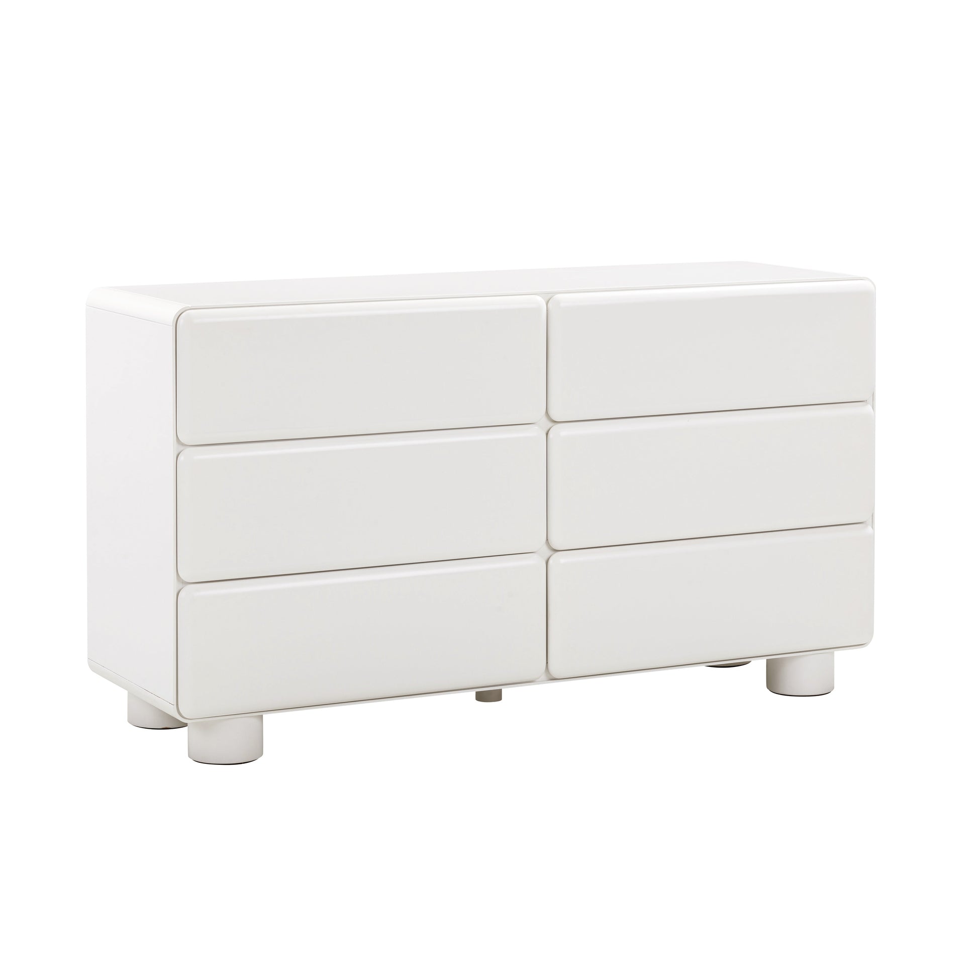 Tammy 56" 6-Drawer Dresser - White