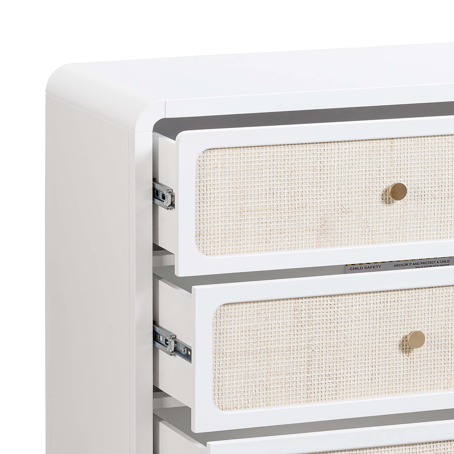 Patty 62" Rattan 6 Drawer Dresser